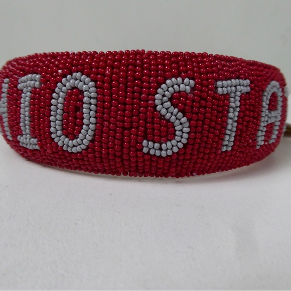 Ohio State University OSU Beaded Headband Hand Beaded NWT Buckeyes